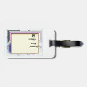 Monogram XTX Bagagelabel Naam Adres Telefoon (Achterkant horizontaal)