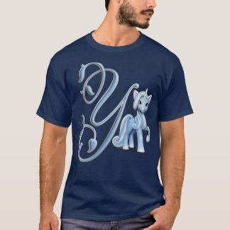 Monogram Y aangepaste eenheid T-shirt
