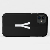 Monogram Y Case-Mate iPhone Case (Achterkant (horizontaal))