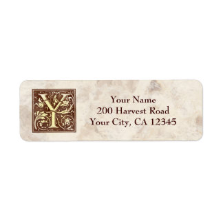  monogram Y Etiket