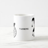 Monogram Y Halloween Witch Spiders Jouw naam Koffiemok (Center)