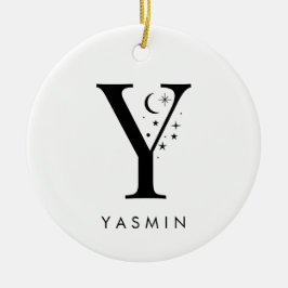 Monogram Y hemelnaam Keramisch Ornament