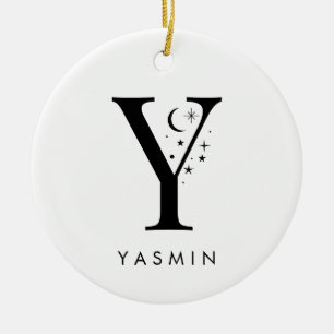 Monogram Y hemelnaam Keramisch Ornament
