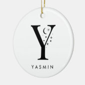 Monogram Y hemelnaam Keramisch Ornament (Links)