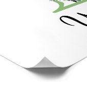 Monogram Y Lavendel Eucalyptus kinderkamer poster (Hoek)