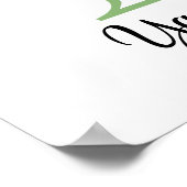 Monogram Y Lavendel Eucalyptus kinderkamer poster (Hoek)