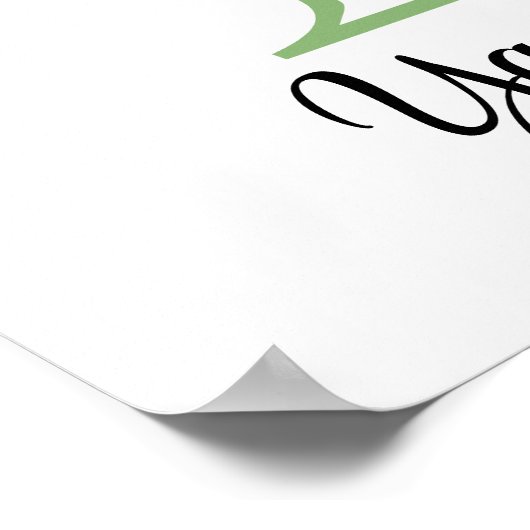 Monogram Y Lavendel Eucalyptus kinderkamer poster (Hoek)