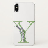 Monogram Y Lavender Eucalyptus Case-Mate iPhone Case (Achterkant)