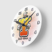Monogram Y Sock Monkey klok (Hoek)