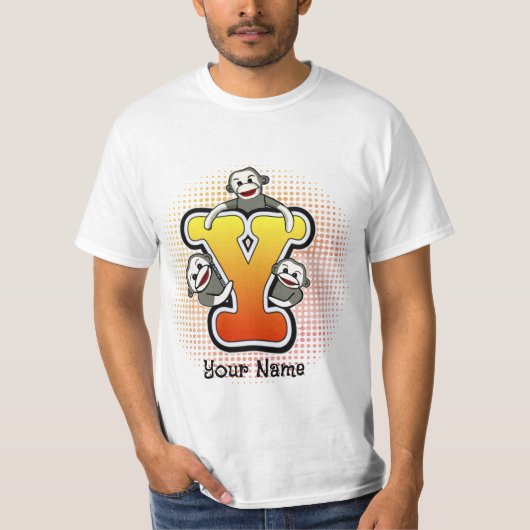 Monogram Y Sock Monkey T-shirt (Voorkant)