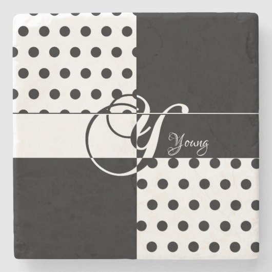 Monogram Y Stenen Onderzetter (Voorkant)