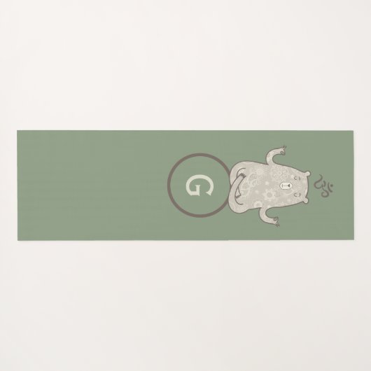 Monogram Yoga Beer Yogamat (Achterkant (horizontaal))