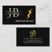 Monogram Your Electrical Name Visitekaartje (Voorkant / Achterkant)