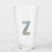 Monogram Z - 16 oz glas (Voorkant)