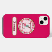 Monogram Z Bloemstuk Aangepaste Hoes-Case-Mate iPh iPhone Hoesje (Achterkant horizontaal)