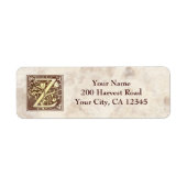 monogram Z Etiket (Voorkant)