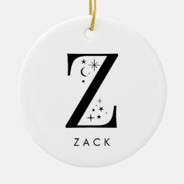 Monogram Z hemelse naam Keramisch Ornament