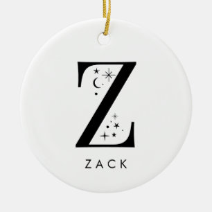 Monogram Z hemelse naam Keramisch Ornament