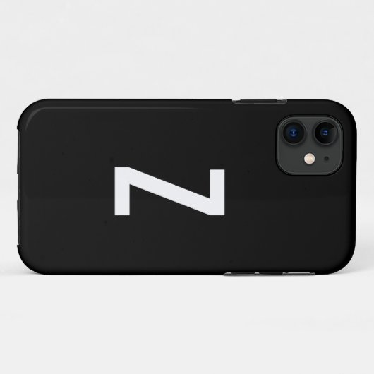 Monogram Z iPhone Case (Achterkant (horizontaal))