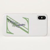Monogram Z Lavender Eucalyptus Case-Mate iPhone Case (Achterkant (horizontaal))