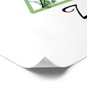 Monogram Z Lavender Eucalyptus nursery Poster (Hoek)