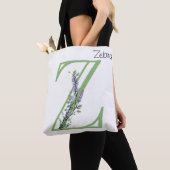 Monogram Z Lavender Eucalyptus Tote Bag (Dichtbij)