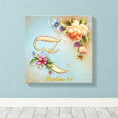Monogram Z Premium - omgepakt Canvas (gloss) Afdruk (Insitu (Houten vloer))