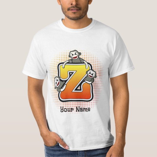 Monogram Z Sock Monkey T-shirt (Voorkant)