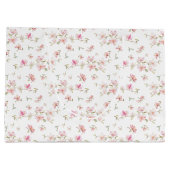 Monogram | Zacht roze Waterverf ventilatorpatroon Groot Cadeauzakje (Achterkant)