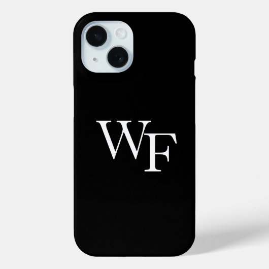 Monogram Zakelijk iPhone 15 Hoesje (Achterkant)