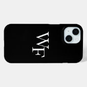 Monogram Zakelijk iPhone 15 Hoesje (Achterkant (horizontaal))