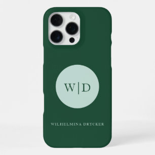 Monogram Zakelijk iPhone 15 Hoesje iPhone 16 Pro Max Hoesje