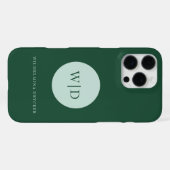 Monogram Zakelijk iPhone 15 Hoesje iPhone 16 Pro Max Hoesje (Achterkant horizontaal)