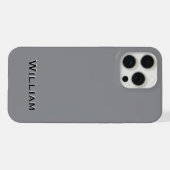 Monogram Zakelijk iPhone 15 Hoesje Pro Max Case (Achterkant horizontaal)