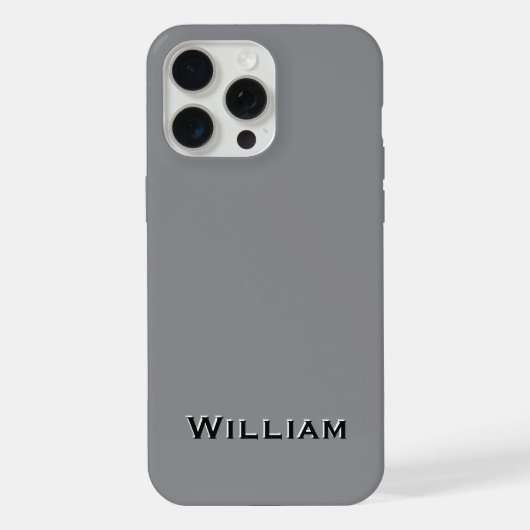 Monogram Zakelijk iPhone 15 Hoesje Pro Max Case (Achterkant)