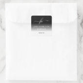 Monogram Zakelijk Logo Vierkant Sticker (Tas)