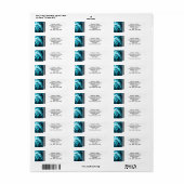 Monogram Zakelijk/Persoonlijk Streepadreslabel Etiket (Full Sheet)
