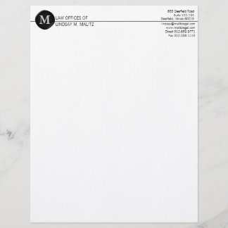 Monogram Zakelijke briefhoofden Briefhoofd Sjabloon