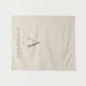 Monogram Zakelijke Linnen Tafel Runner Banner Wandkleed (Voorkant (horizontaal))