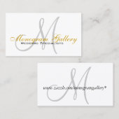 Monogram Zakelijke Visitekaartjes (Voorkant / Achterkant)