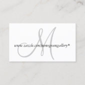 Monogram Zakelijke Visitekaartjes (Achterkant)