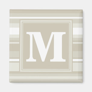 Monogram zandsteen strepen magneet