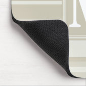 Monogram zandsteen strepen muismat (Hoek)
