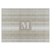Monogram zandsteen strepen snijplank (Voorkant)