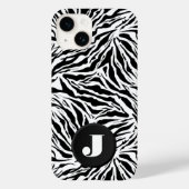Monogram Zebra Afdrukken Case-Mate iPhone Case (Achterkant)
