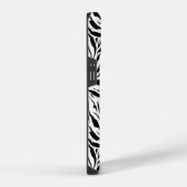 Monogram Zebra Afdrukken iPhone Hoesje (Rechterkant)