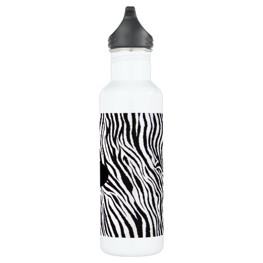 MONOGRAM ZEBRA AFDRUKWATERFLES WATERFLES  (Rechts)