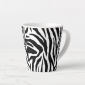 Monogram Zebra dierpatroon Latte Mok (Rechterhoek)
