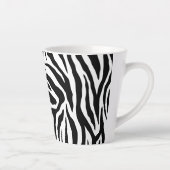 Monogram Zebra dierpatroon Latte Mok (Rechts)