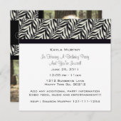 Monogram Zebra Kaart (Voorkant / Achterkant)